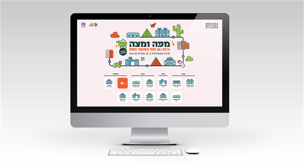 עיצוב אתר מפה ומצה עבור המועצה לשימור אתרי מורשת בישראל, סטודיו GOOD