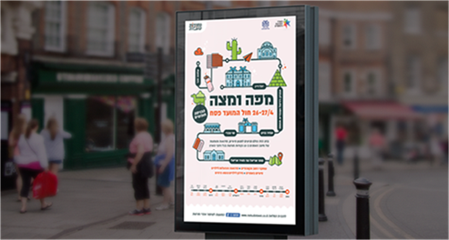 עיצוב שלט רחוב מפה ומצה עבור המועצה לשימור אתרי מורשת בישראל, סטודיו GOOD